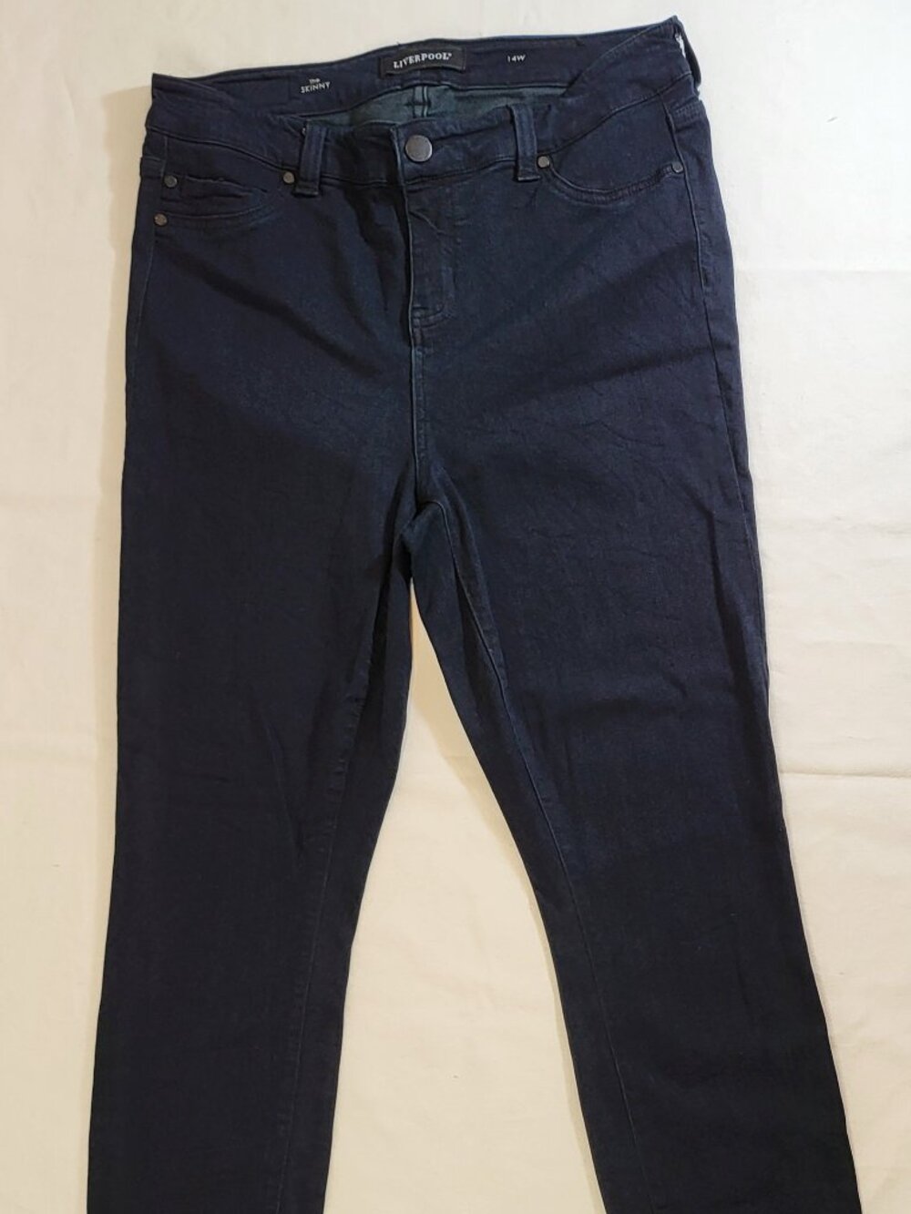 Liverpool Los Angeles "The Skinny" Mid-Rise Dark Wash Jeans - Women’s 14W